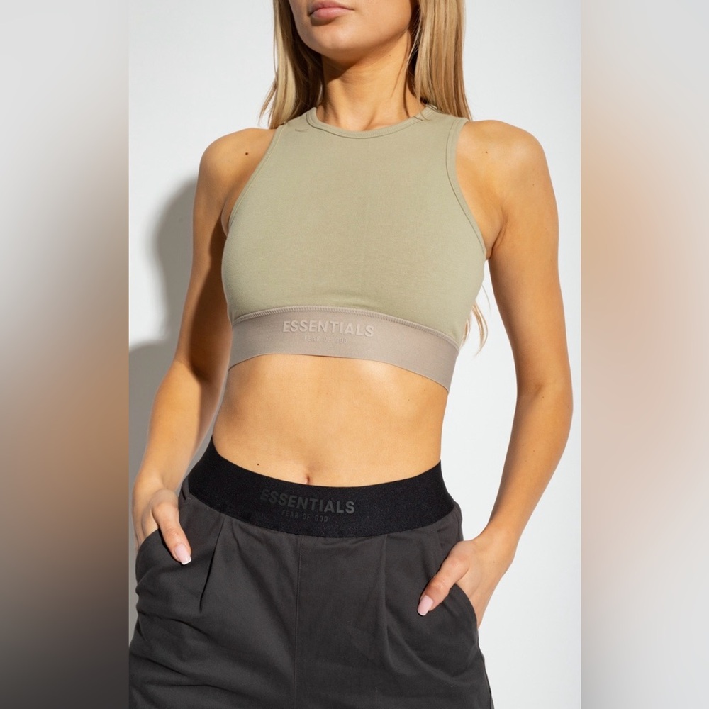 Fear of God Essentials Revolve Women’s Crop Tank Top Shirt Bra XS